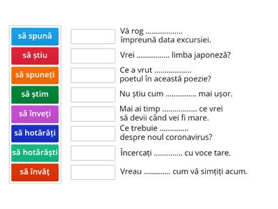 Verbe la modul conjunctiv