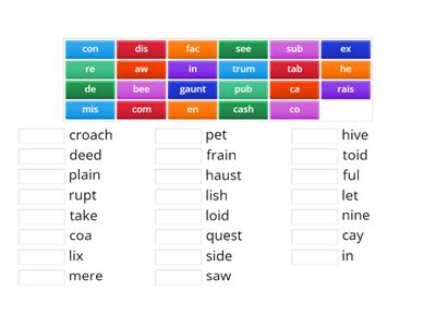 95% Multisyllable > Routine 26 > Match up