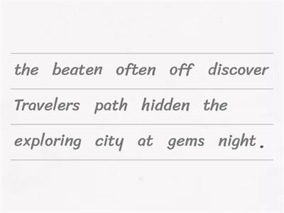 TRAVELLING: Participle relative clauses