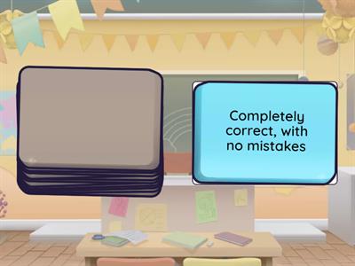 read the definition and guess the word 