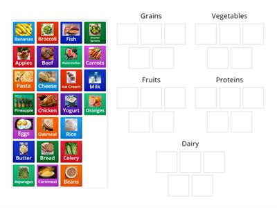 Food Groups: Group Sort