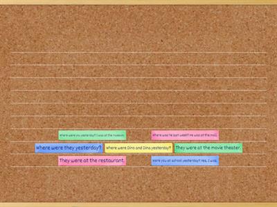 Where were you yesterday?