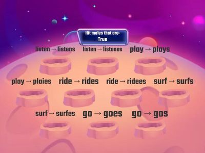 第三人稱動詞＋所有格 Test