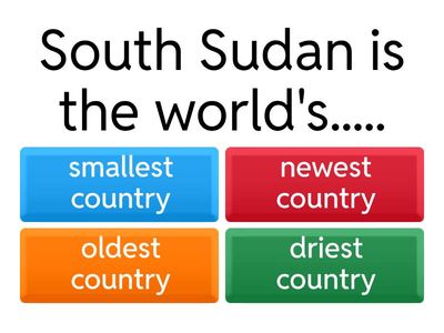 South Sudan- a case study in food insecurity
