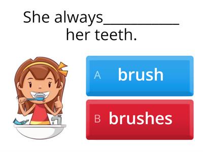 SIMPLE PRESENT third person review - POLTUR