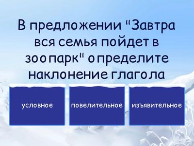 Наклонения глагола