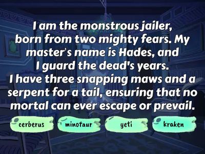 Mythical and Horror Creatures Quiz