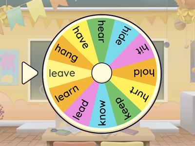 Irregular verbs hang-leave