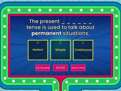 Review of present tenses (simple, continuous, and perfect) ⏲