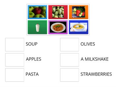 Read and match- food-kids 2