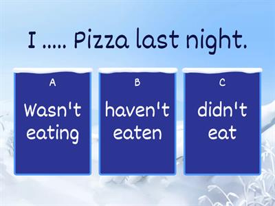  The past simple tense 