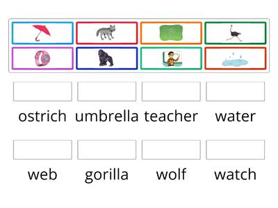 Oxford phonics W and other letters