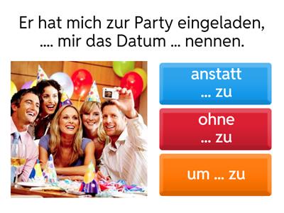 um ... ,ohne ... oder anstatt ... zu ...?