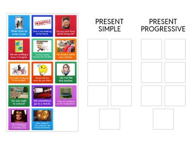 Present Simple vs Present Progressive