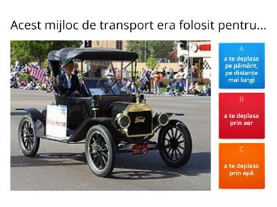 Mijloace de transport din trecut