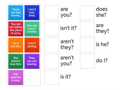  Question Tags (verb to be)