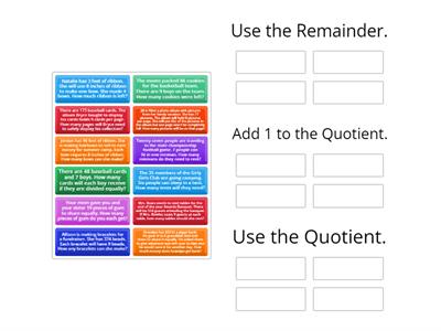 Interpreting Remainders 