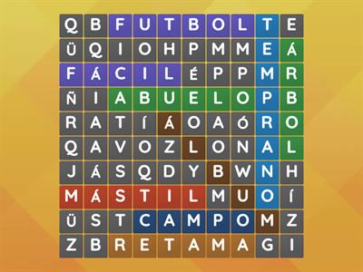 Palabras Graves Wordsearch