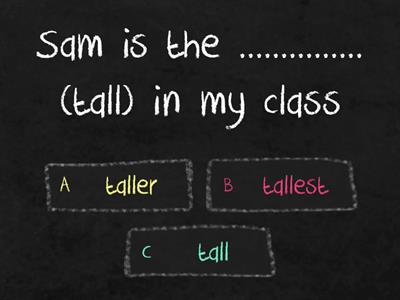 EP2 Unit 5 comparatives and superlatives