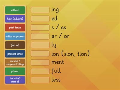 Suffixes