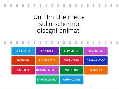 I GENERI CINEMATOGRAFICI