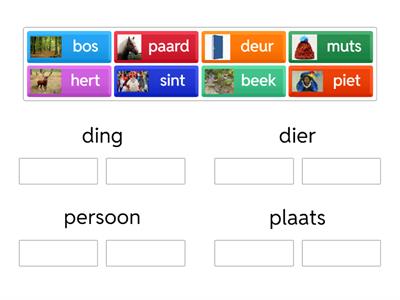 WW begrijpend lezen ding dier persoon plaats deel 3