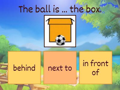 Prepositions of place (in front of, behind, between, next to)