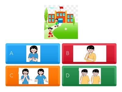 臺灣手語第二冊第1課-圖卡手語配對