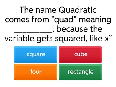 Quadratic Equations