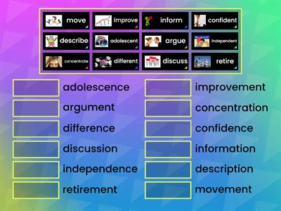 Gateway B1 Vocabulary Noun Suffixes