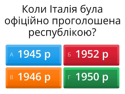 Італія і Франція у другій половині ХХ — на початку ХХІ ст