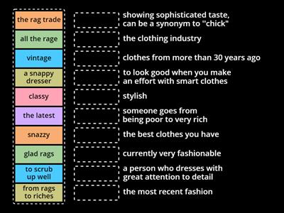 Vocab quiz fashion