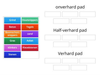 Verschillende Paden 