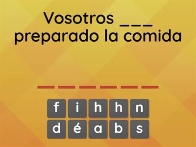 Pretérito perfecto - conjugación haber