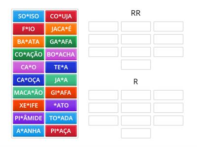 PALAVRAS COM R OU RR