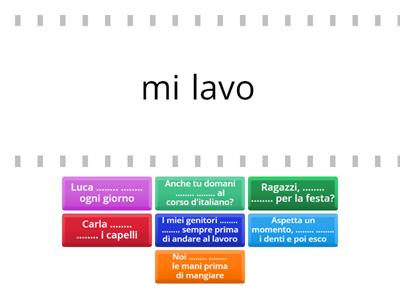 I verbi riflessivi - presente indicativo