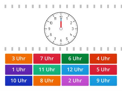 Wie spät ist es? Schau auf die Uhr!