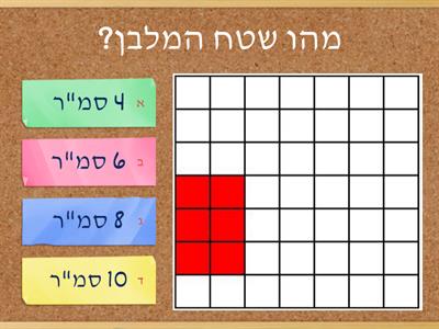 שטח והיקף מלבן