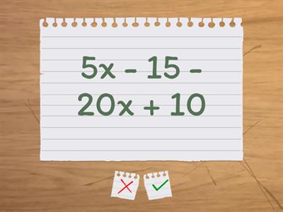 Combining Like Terms