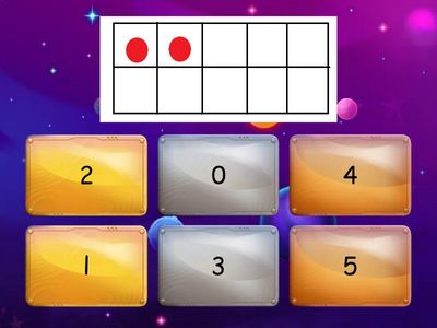 Subitize 1-5 Ten Frame Quiz