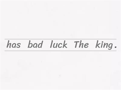 Unjumble -ng sentences