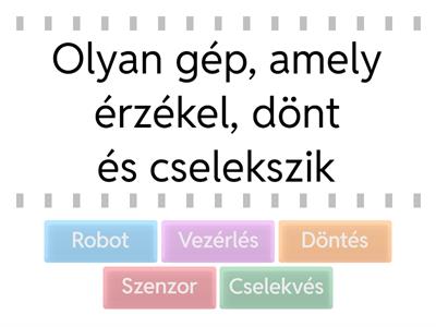 A robot működése
