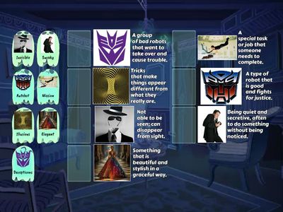 Mirage the Magical Transformer Vocabulary Words