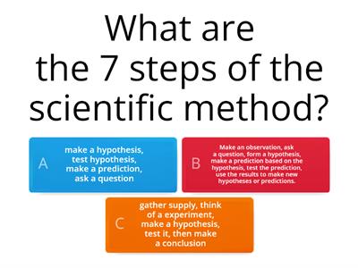 Scientific Method Quiz