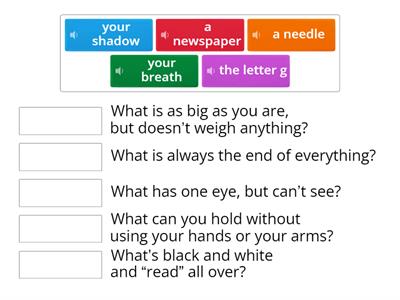 Additional Activity - Riddles