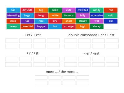 Comparatives & superlatives