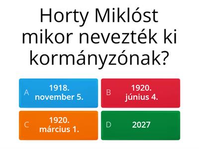 Magyarország a két  világháború között