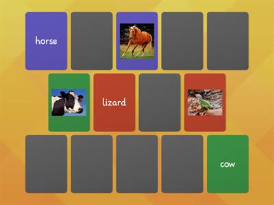 match the animals, unit 7 KB2