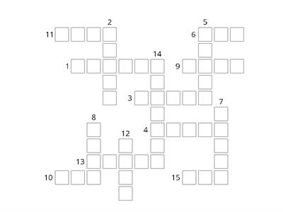 Crossword - PAST PARTICIPLE VERBS