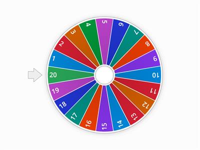 Number wheel 1-20